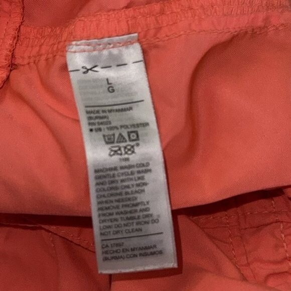 Old Navy Womens Coral Drawstring Elastic Waist Shorts L Polyester Blend - Picture 2 of 9